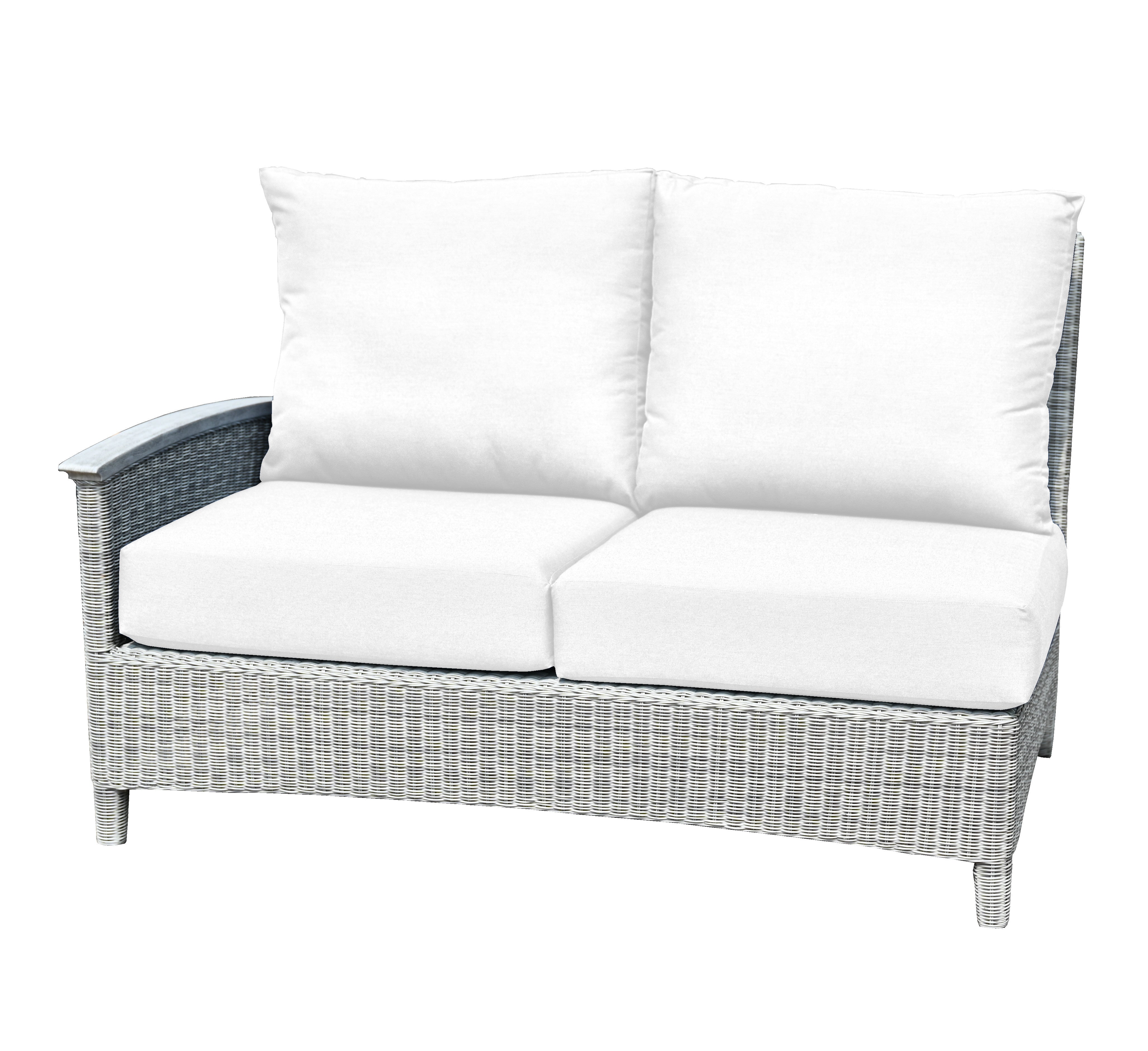 Bella Deep Seating Sectional Left Side Facing Settee
