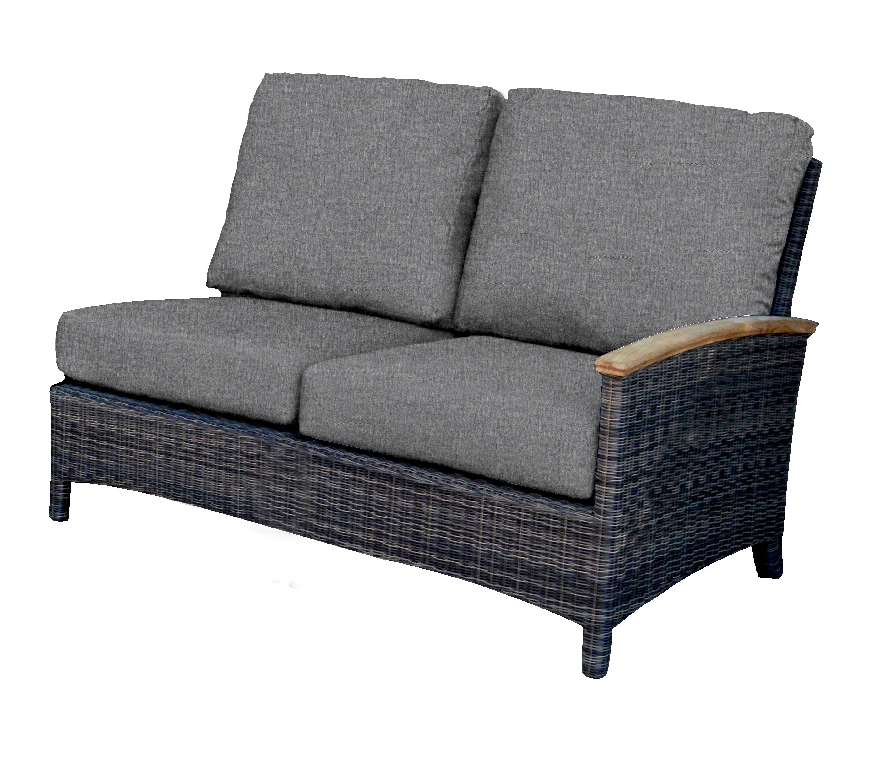 Bella Deep Seating Sectional Right Facing Settee