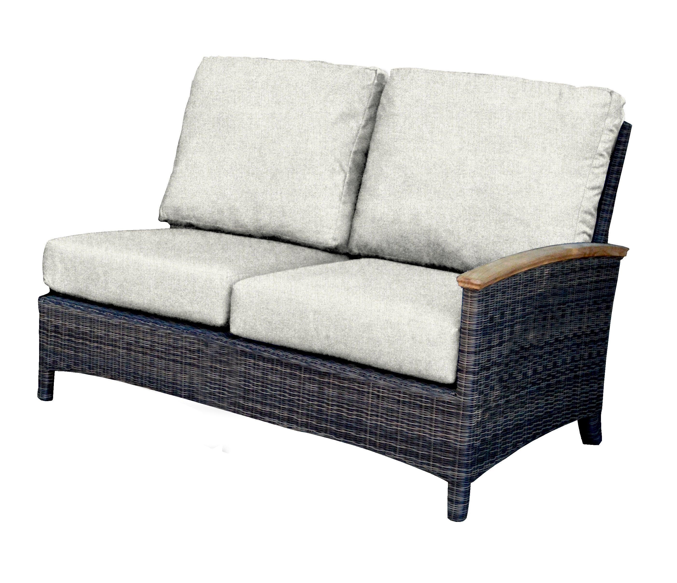 Bella Deep Seating Sectional Right Facing Settee