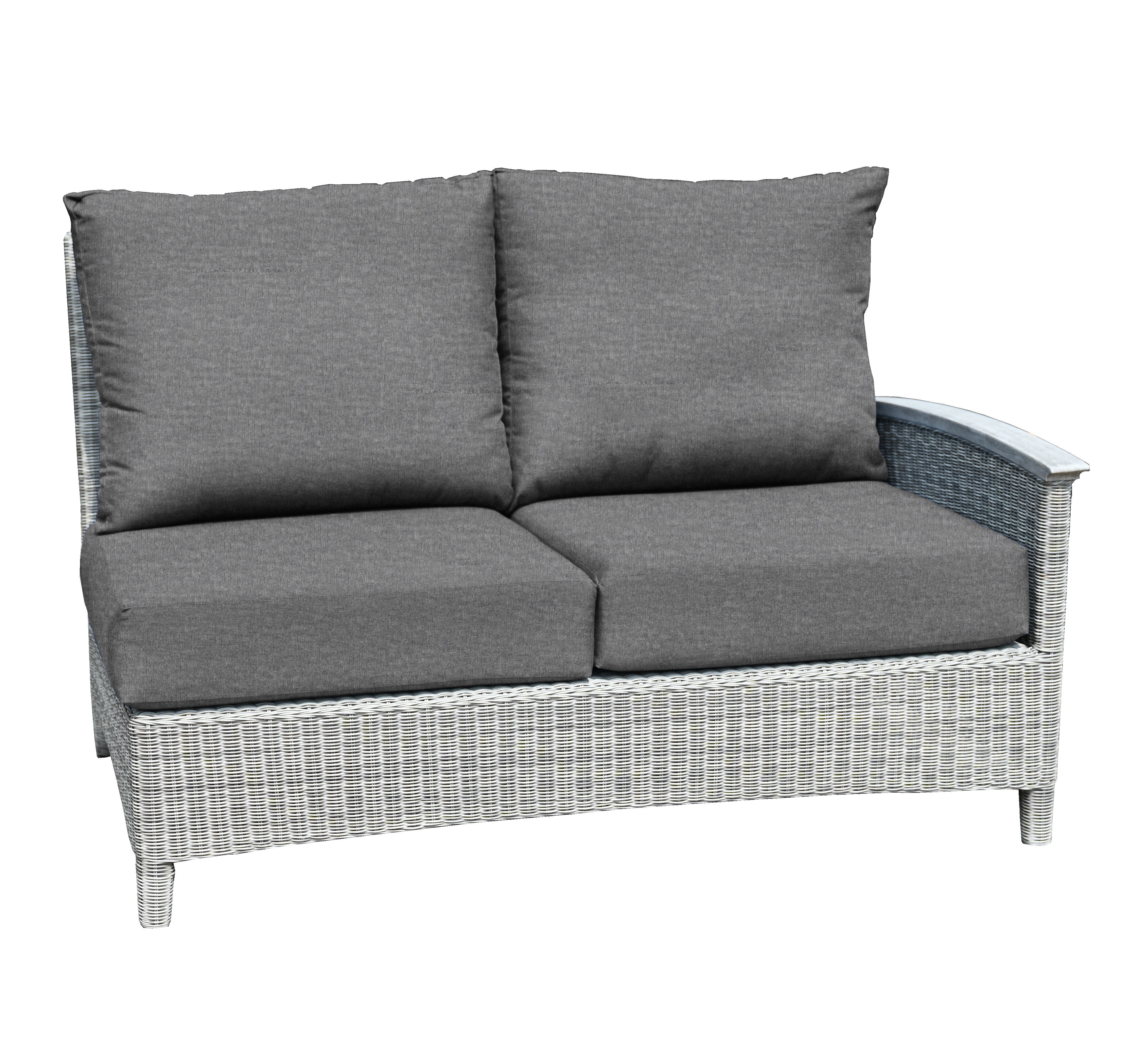 Bella Deep Seating Sectional Right Facing Settee