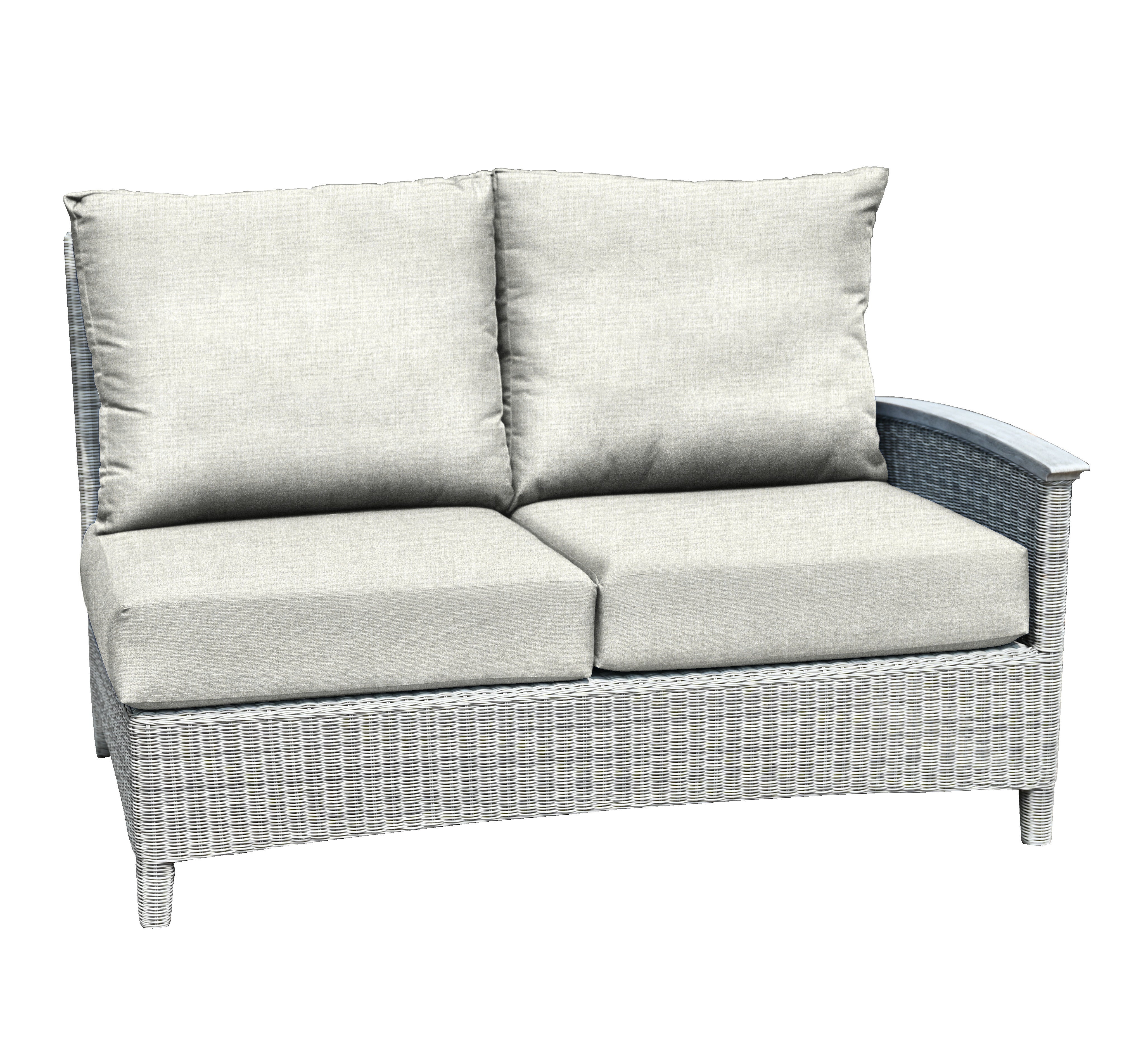 Bella Deep Seating Sectional Right Facing Settee