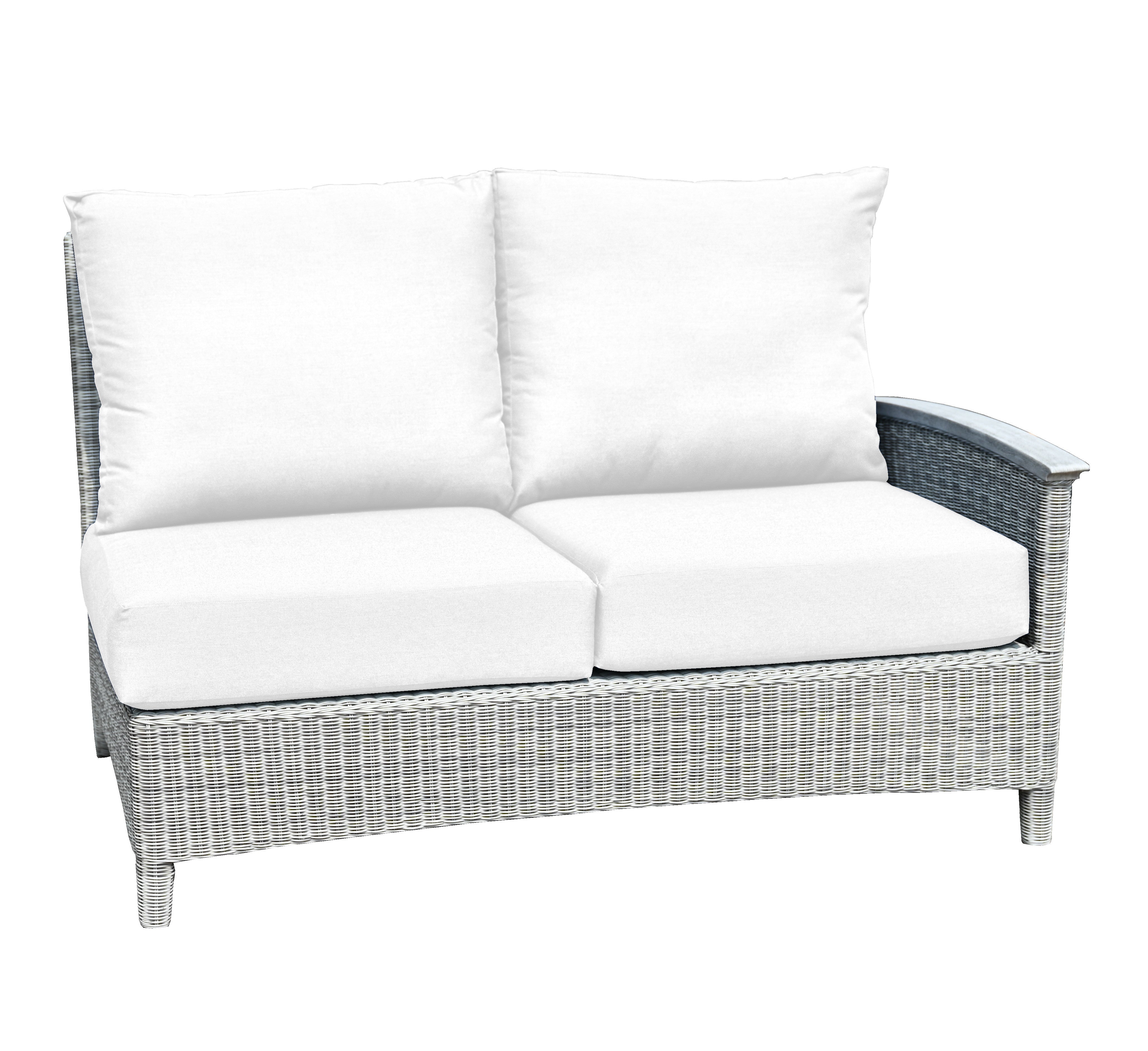 Bella Deep Seating Sectional Right Facing Settee