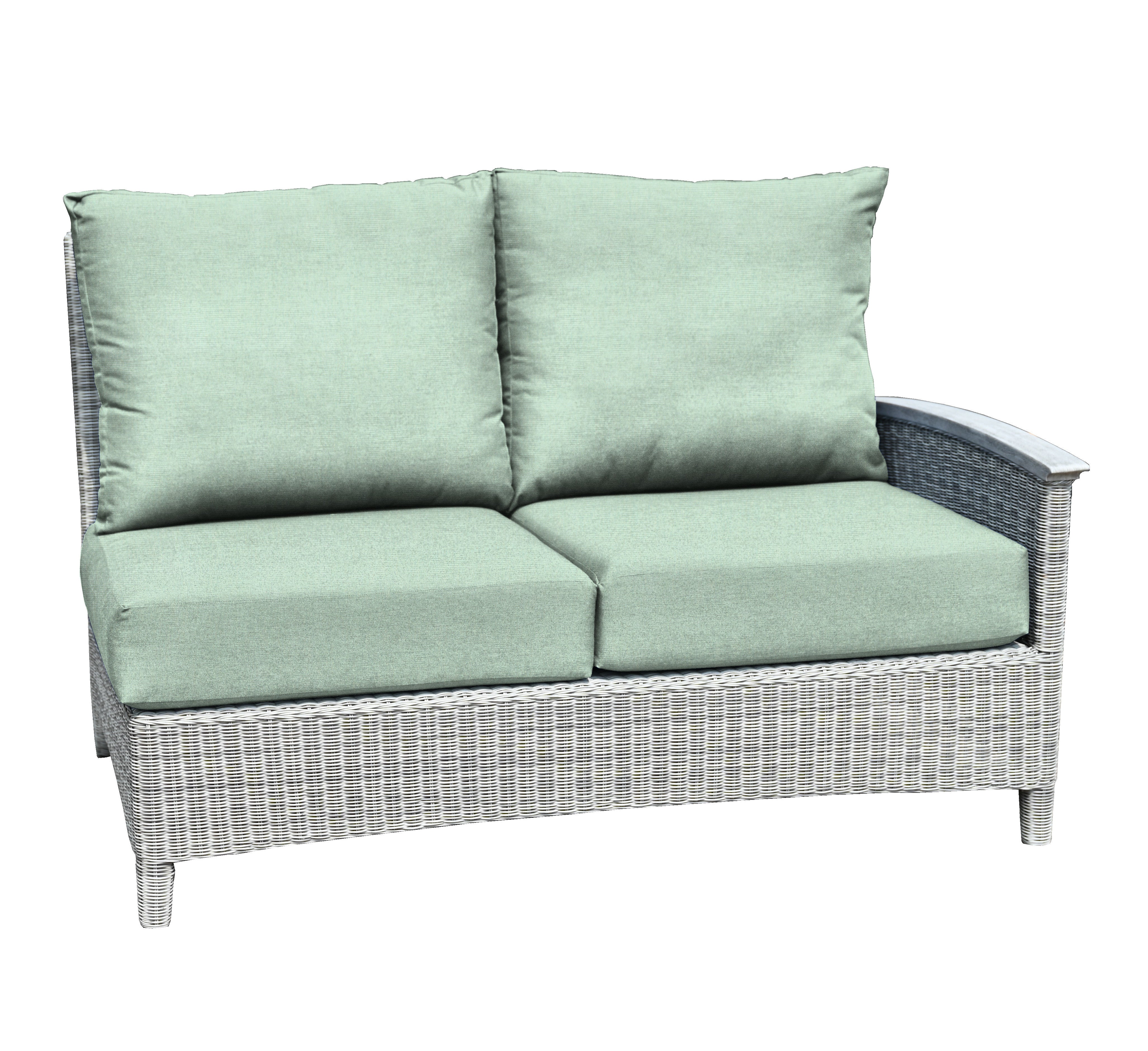 Bella Deep Seating Sectional Right Facing Settee