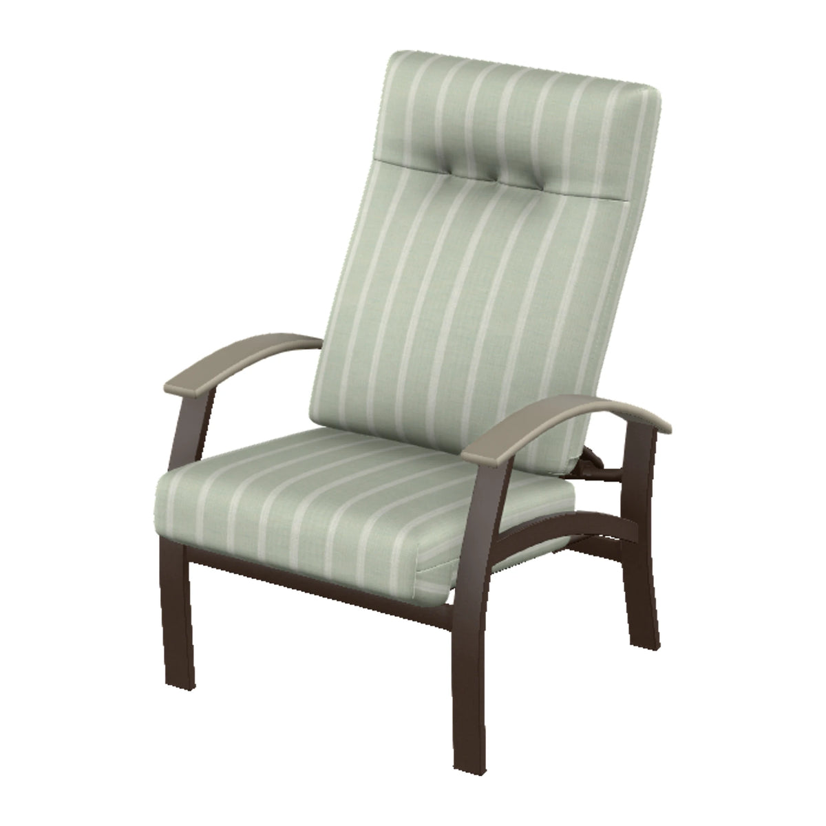 Belle Isle Cushion Supreme Height Adjustable Armchair — Kona PC / Storm Accents