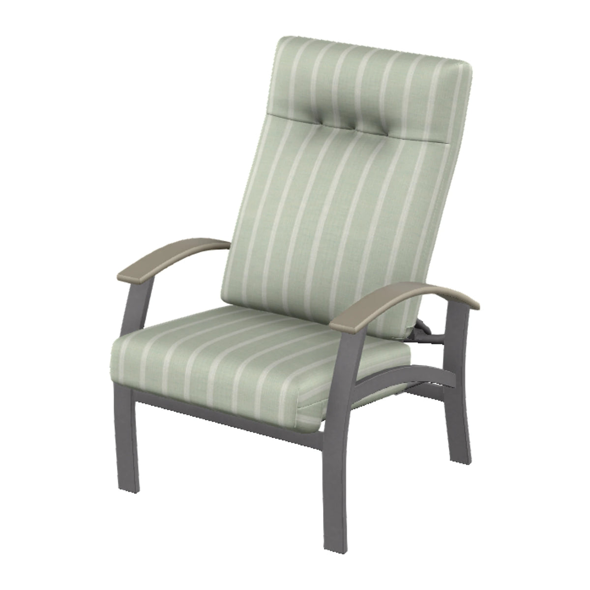 Belle Isle Cushion Supreme Height Adjustable Armchair — Graphite Txt PC / Storm Accents