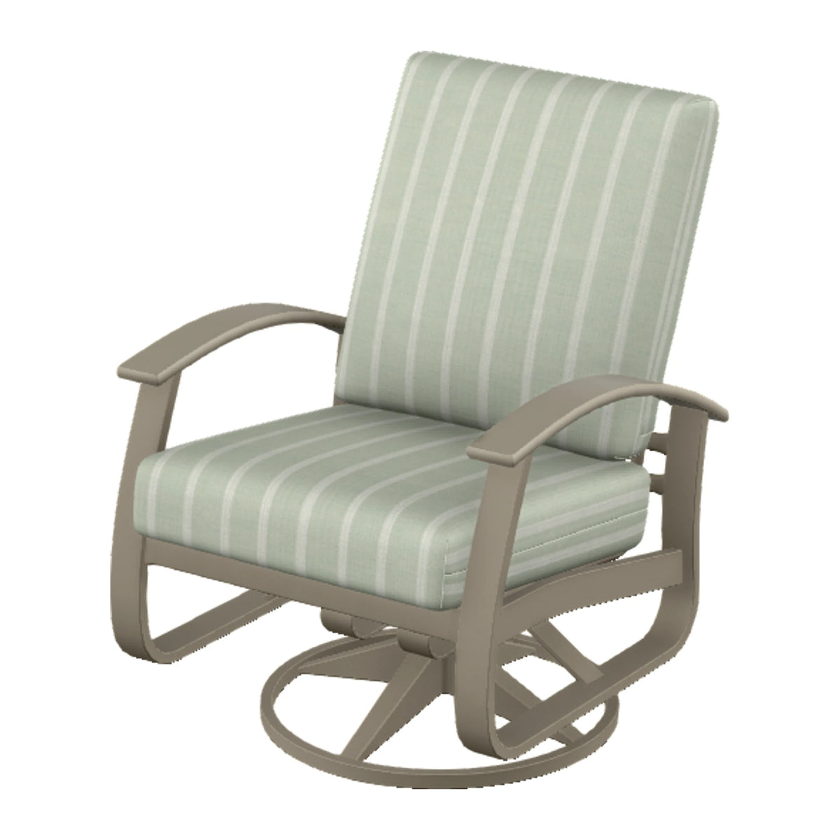 Belle Isle Cushion Swivel Rocker — Storm PC / Storm Accents