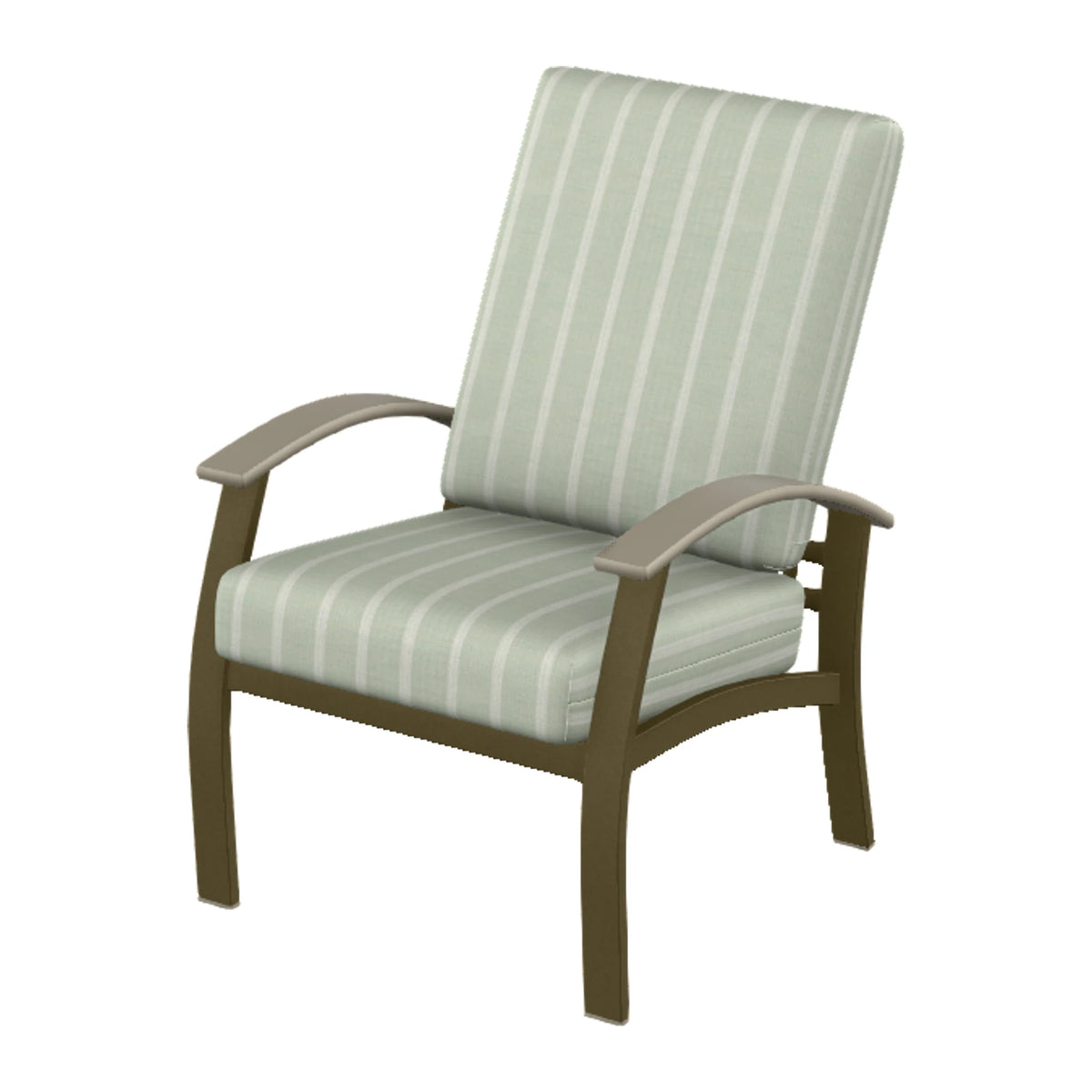 Belle Isle Cushion Armchair — Beachwood PC / Storm Accents