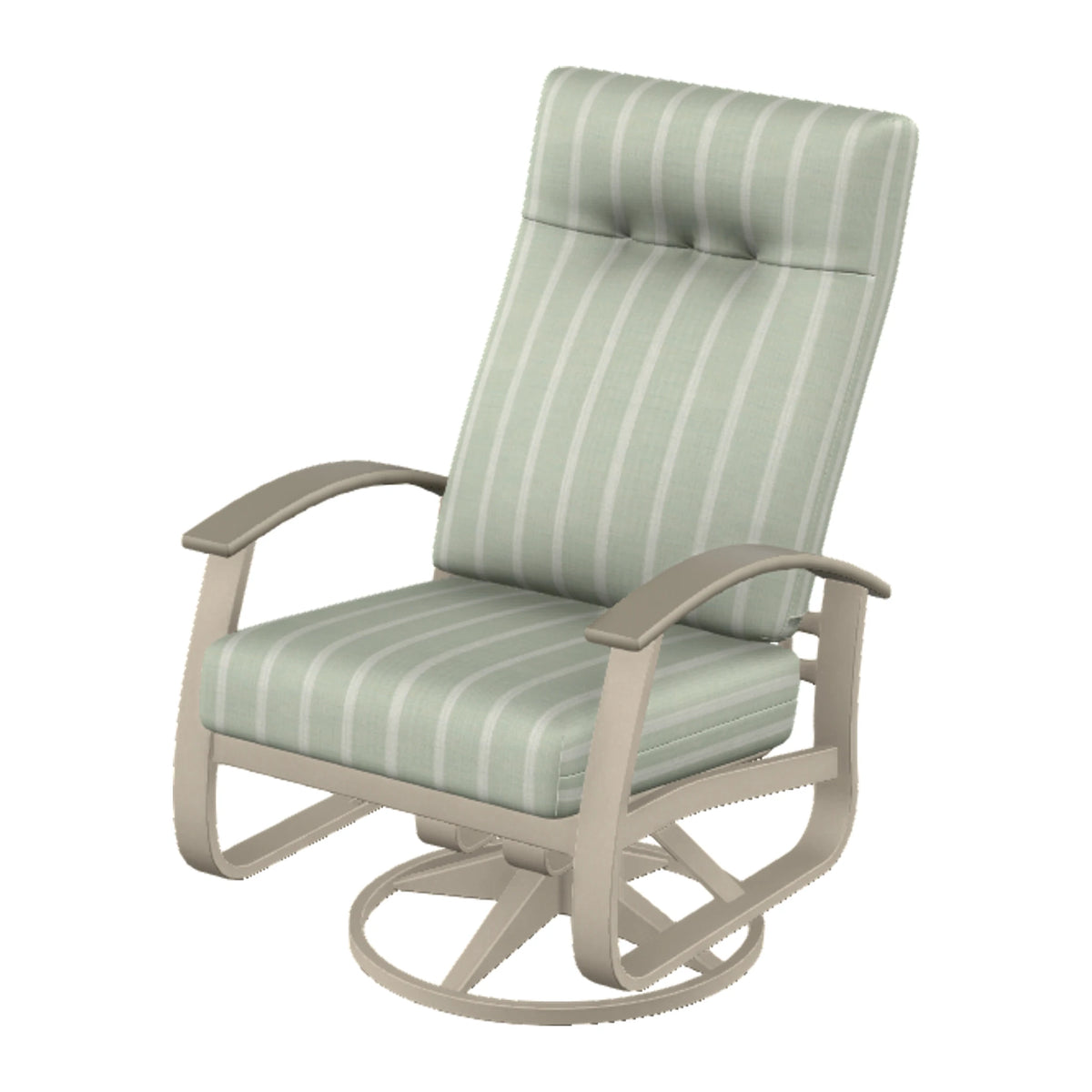 Belle Isle Cushion Supreme Height Swivel Rocker — Desert Sand PC / Storm Accents