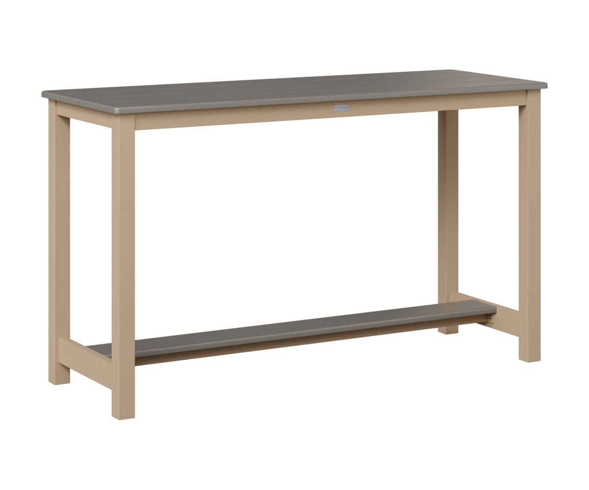 Balcony Table - Hammered Top - Aluminum Base - Counter Height