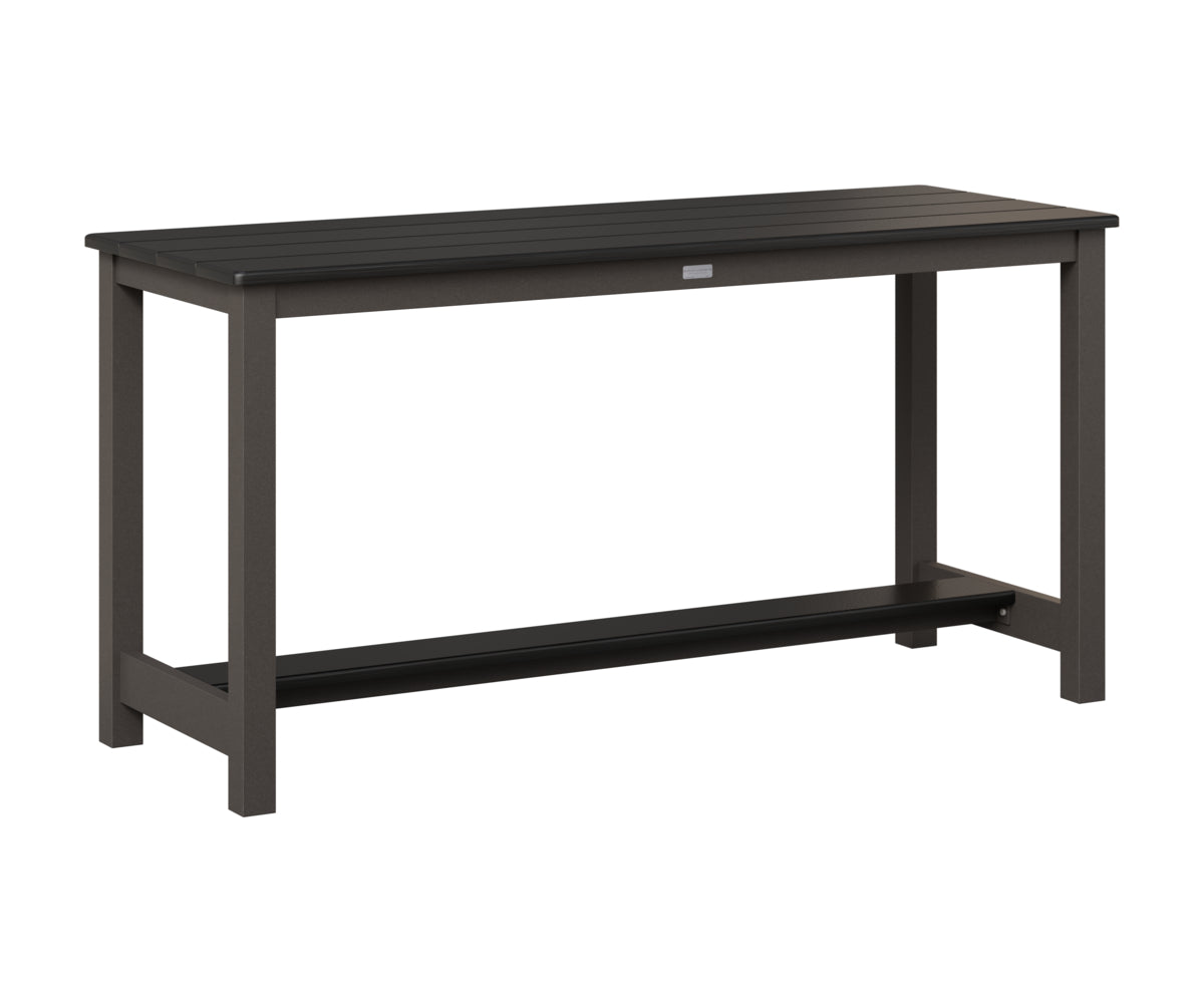 Balcony Table - Hammered Top - Aluminum Base - Dining Height