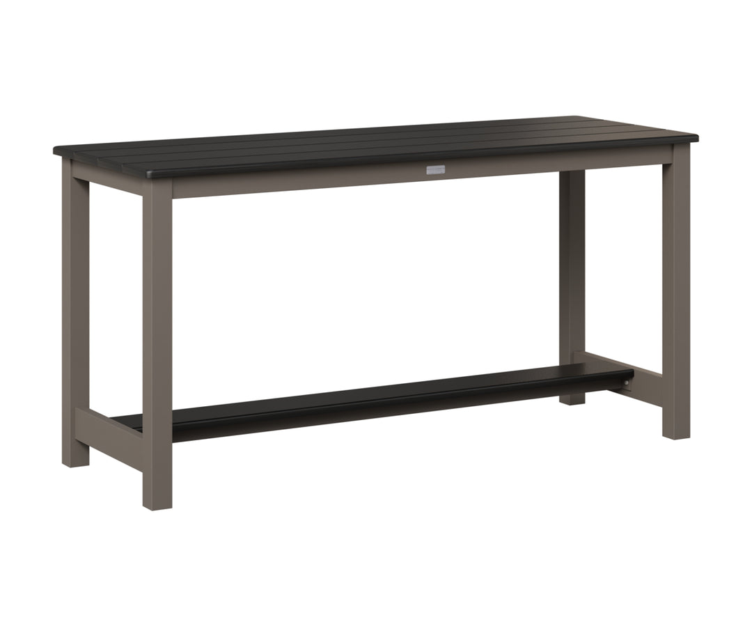 Balcony Table - Hammered Top - Aluminum Base - Dining Height