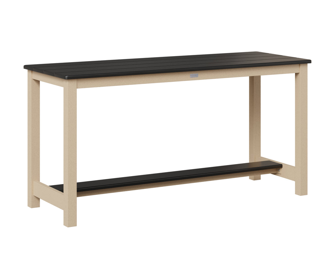 Balcony Table - Hammered Top - Aluminum Base - Dining Height