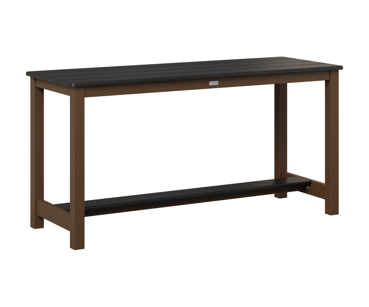 Balcony Table - Hammered Top - Aluminum Base - Dining Height
