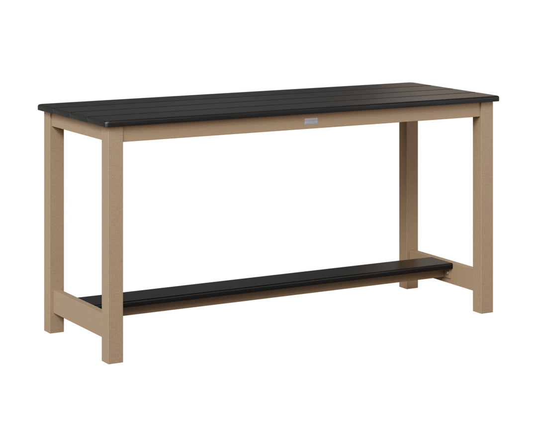 Balcony Table - Hammered Top - Aluminum Base - Dining Height