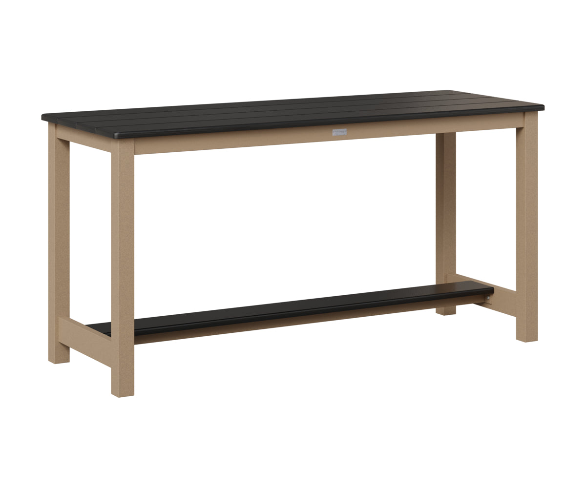 Balcony Table - Hammered Top - Aluminum Base - Dining Height