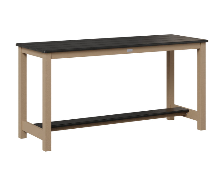Balcony Table - Hammered Top - Aluminum Base - Dining Height