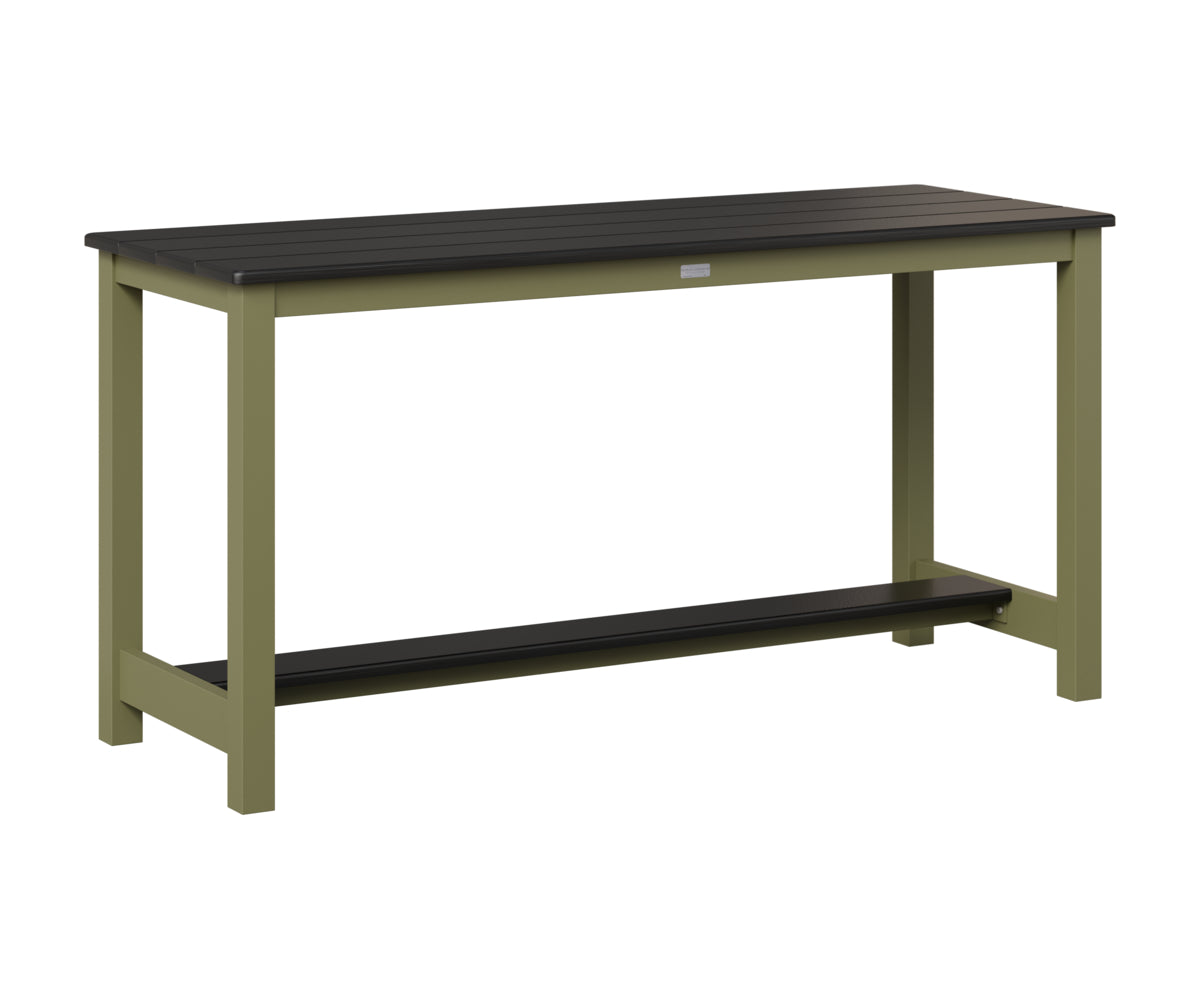 Balcony Table - Hammered Top - Aluminum Base - Dining Height