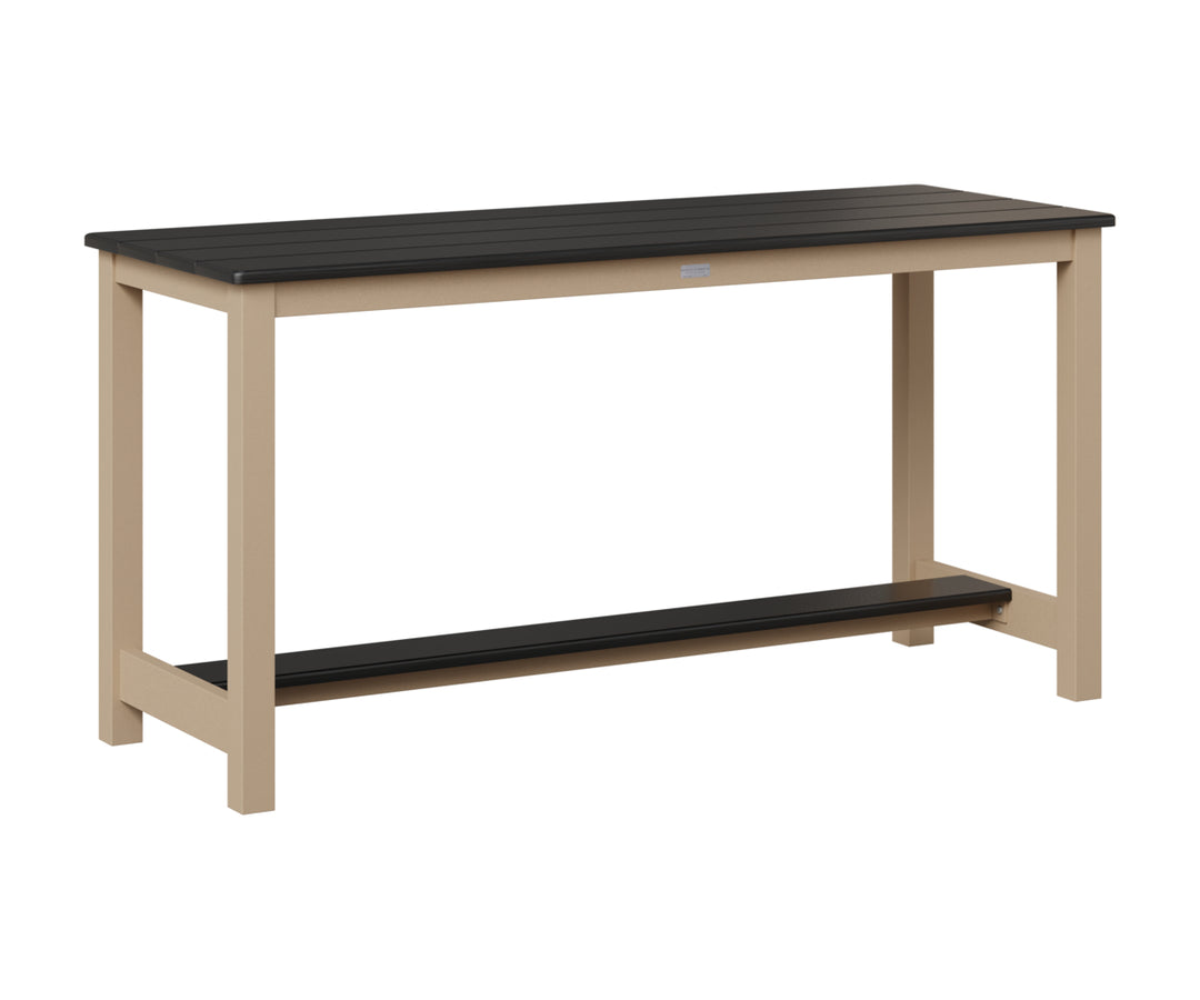 Balcony Table - Hammered Top - Aluminum Base - Dining Height
