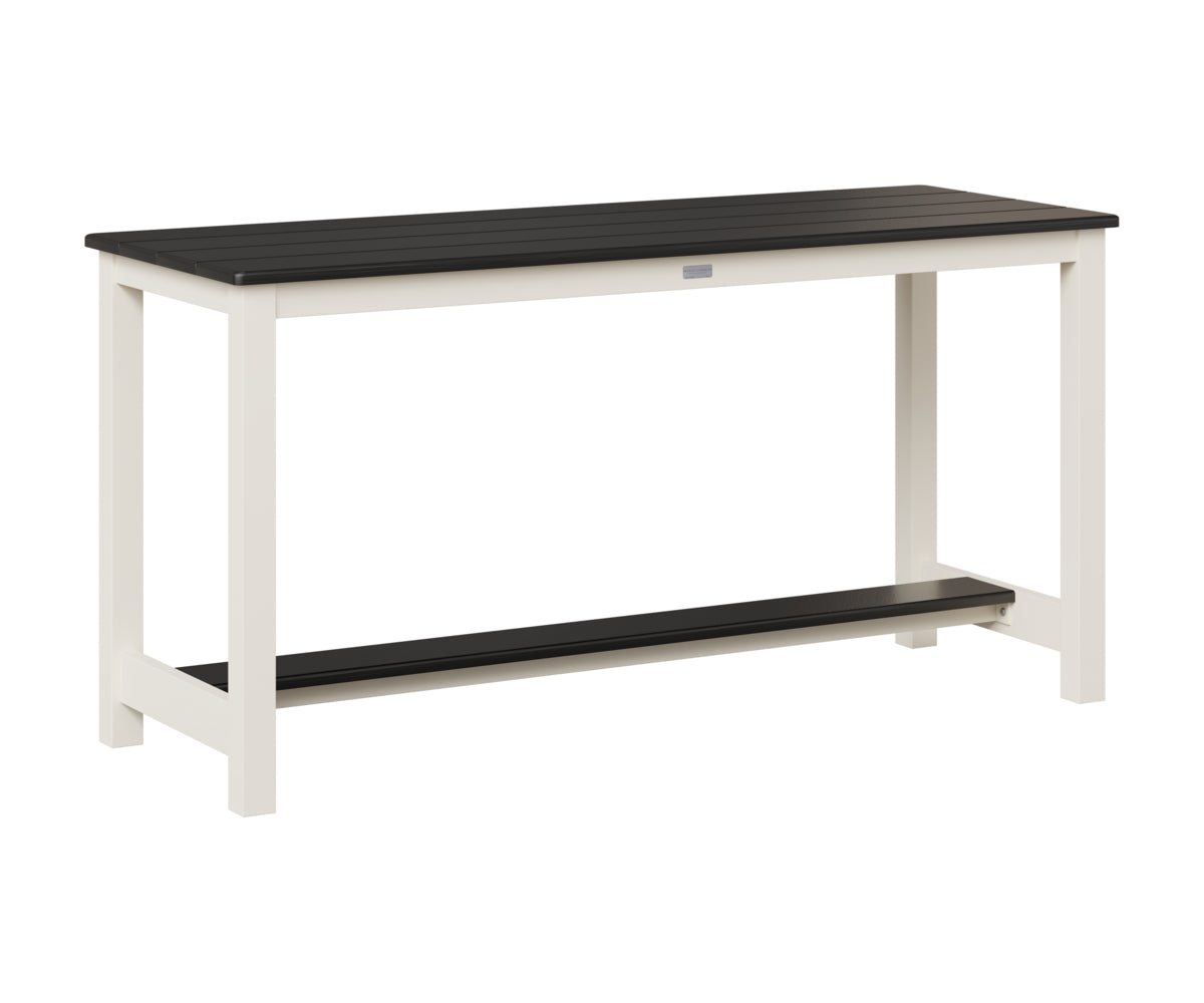 Balcony Table - Hammered Top - Aluminum Base - Dining Height