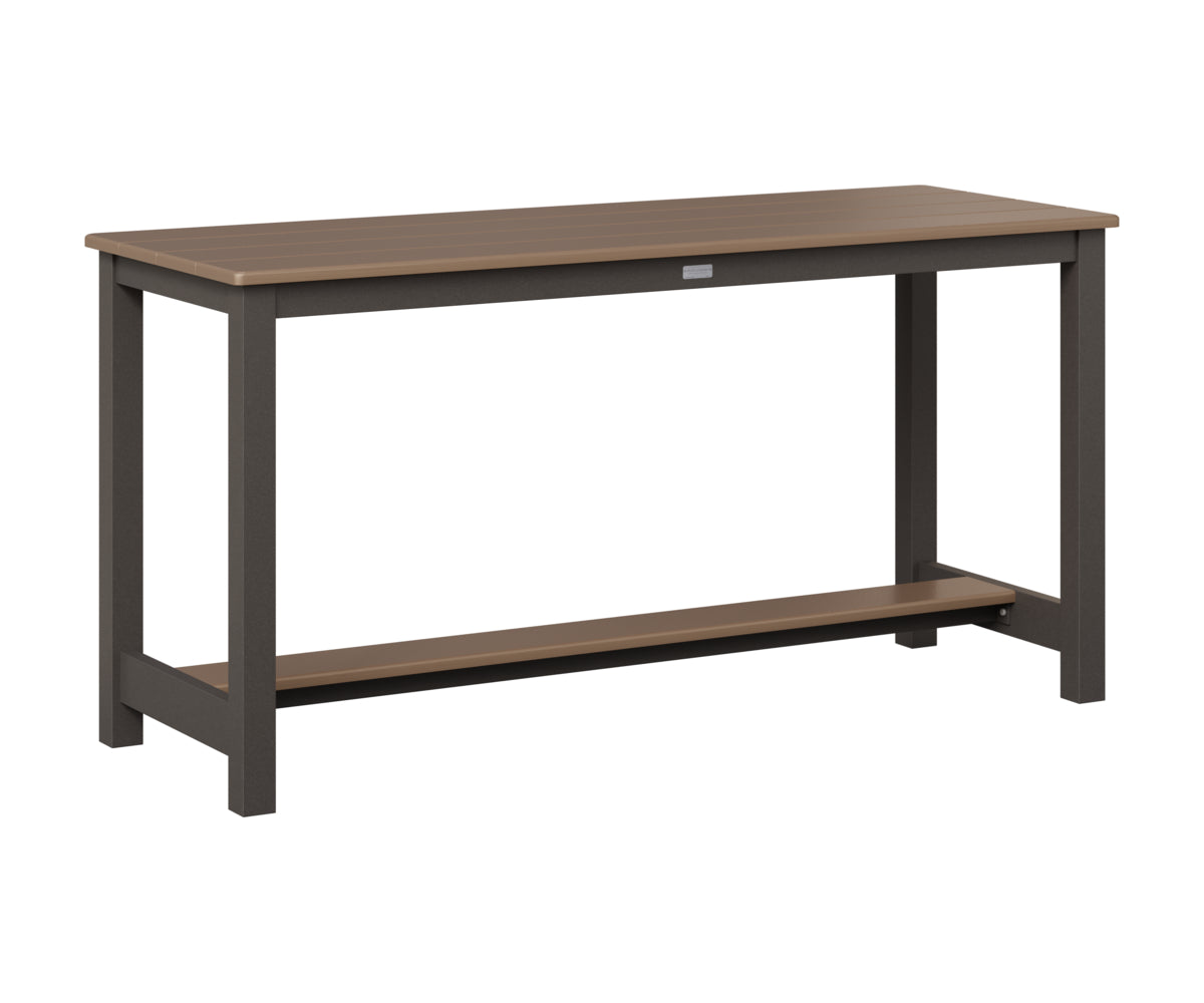Balcony Table - Hammered Top - Aluminum Base - Dining Height