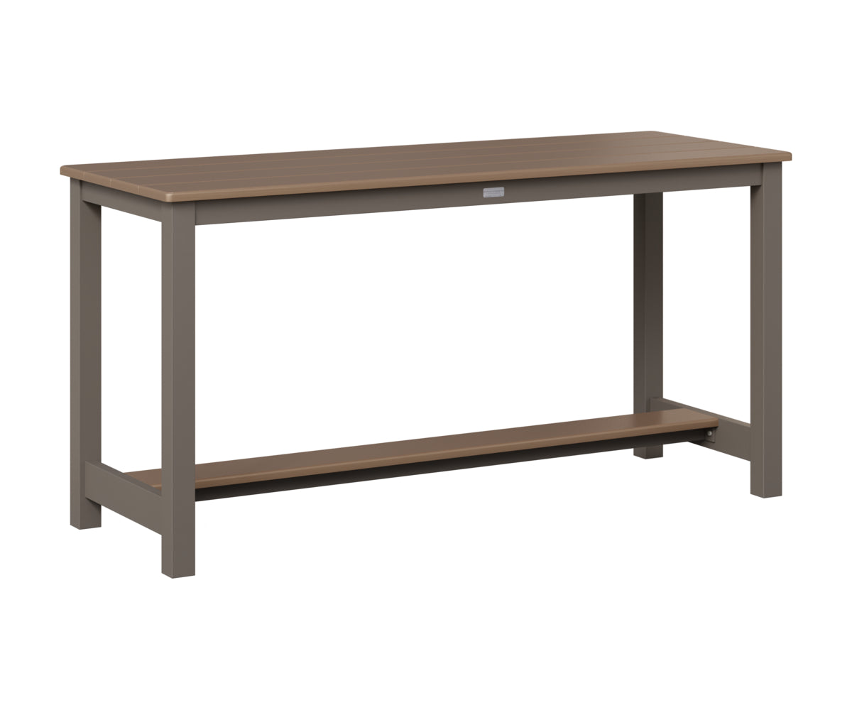 Balcony Table - Hammered Top - Aluminum Base - Dining Height
