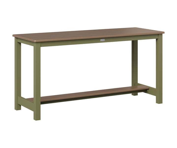 Balcony Table - Hammered Top - Aluminum Base - Dining Height