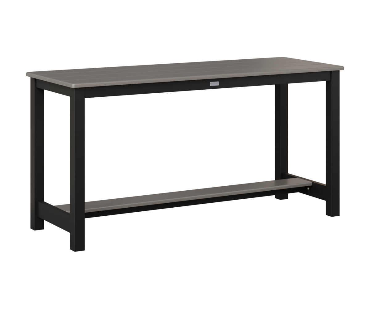 Balcony Table - Hammered Top - Aluminum Base - Dining Height