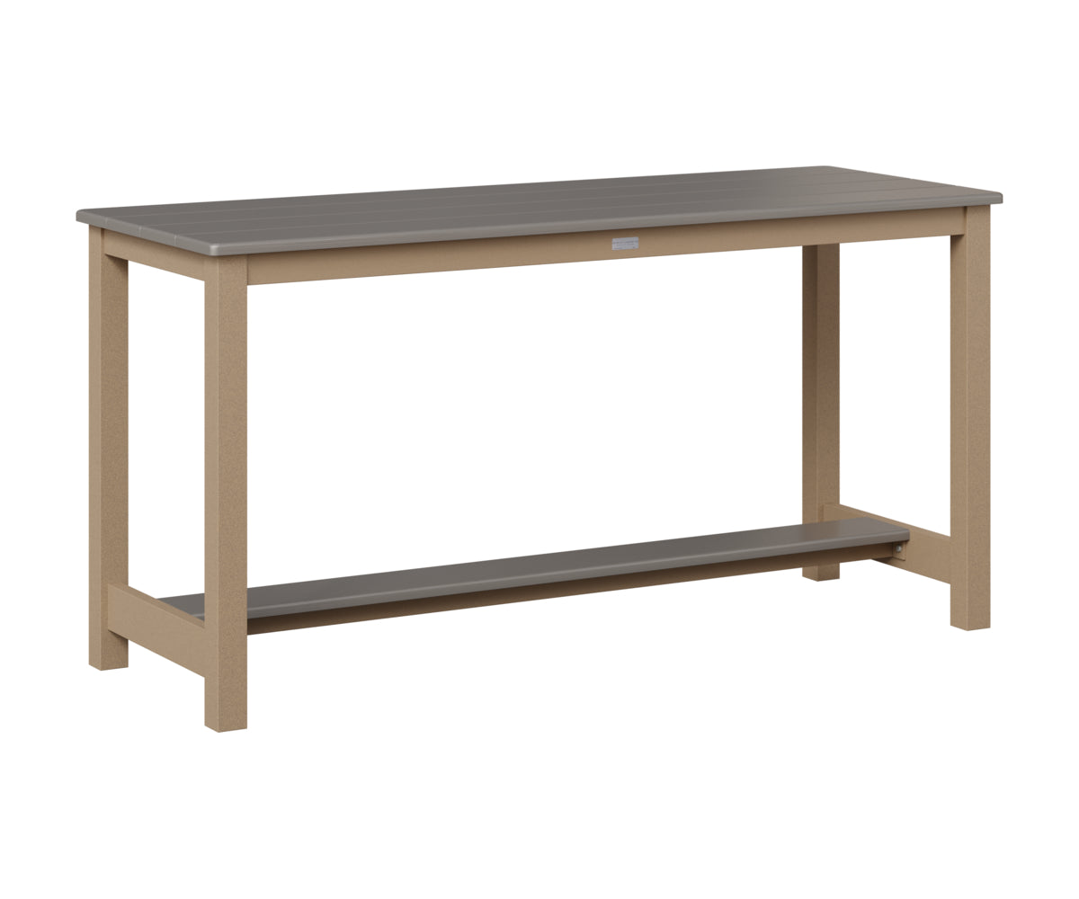Balcony Table - Hammered Top - Aluminum Base - Dining Height