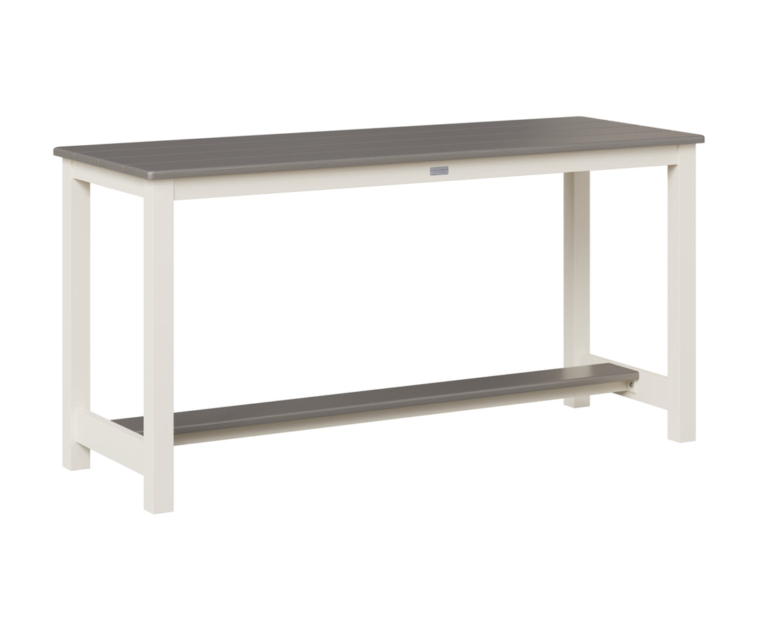 Balcony Table - Hammered Top - Aluminum Base - Dining Height