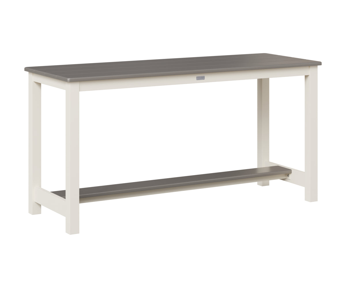 Balcony Table - Hammered Top - Aluminum Base - Dining Height