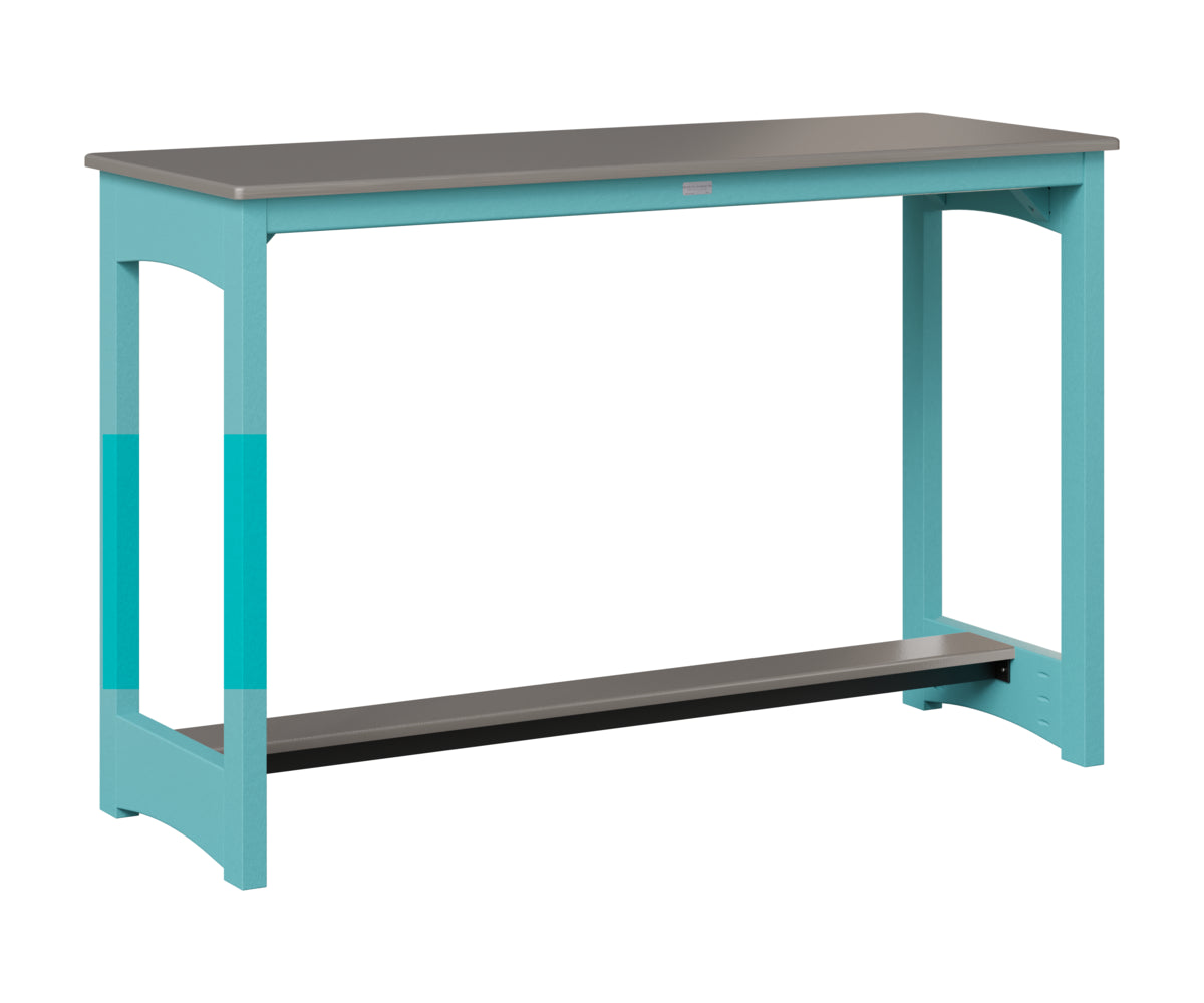 Balcony Table - Hammered Top - Poly Base - Bar Height