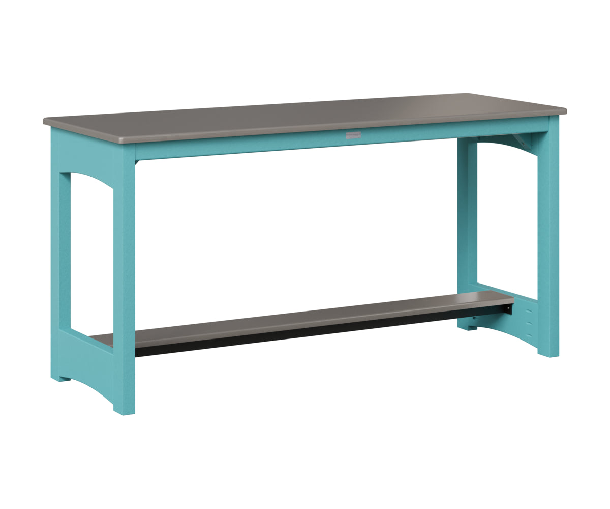 Balcony Table - Hammered Top - Poly Base - Dining Height