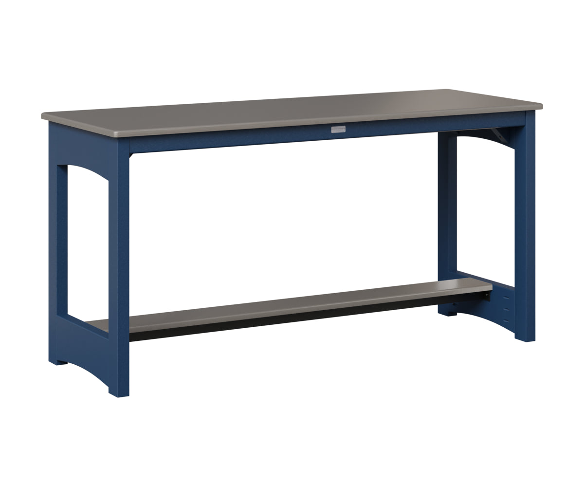 Balcony Table - Hammered Top - Poly Base - Dining Height