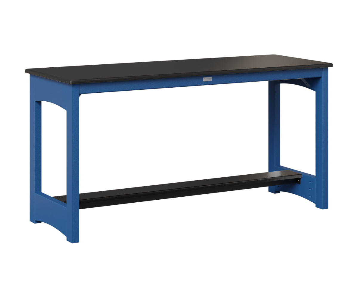 Balcony Table - Hammered Top - Poly Base - Dining Height