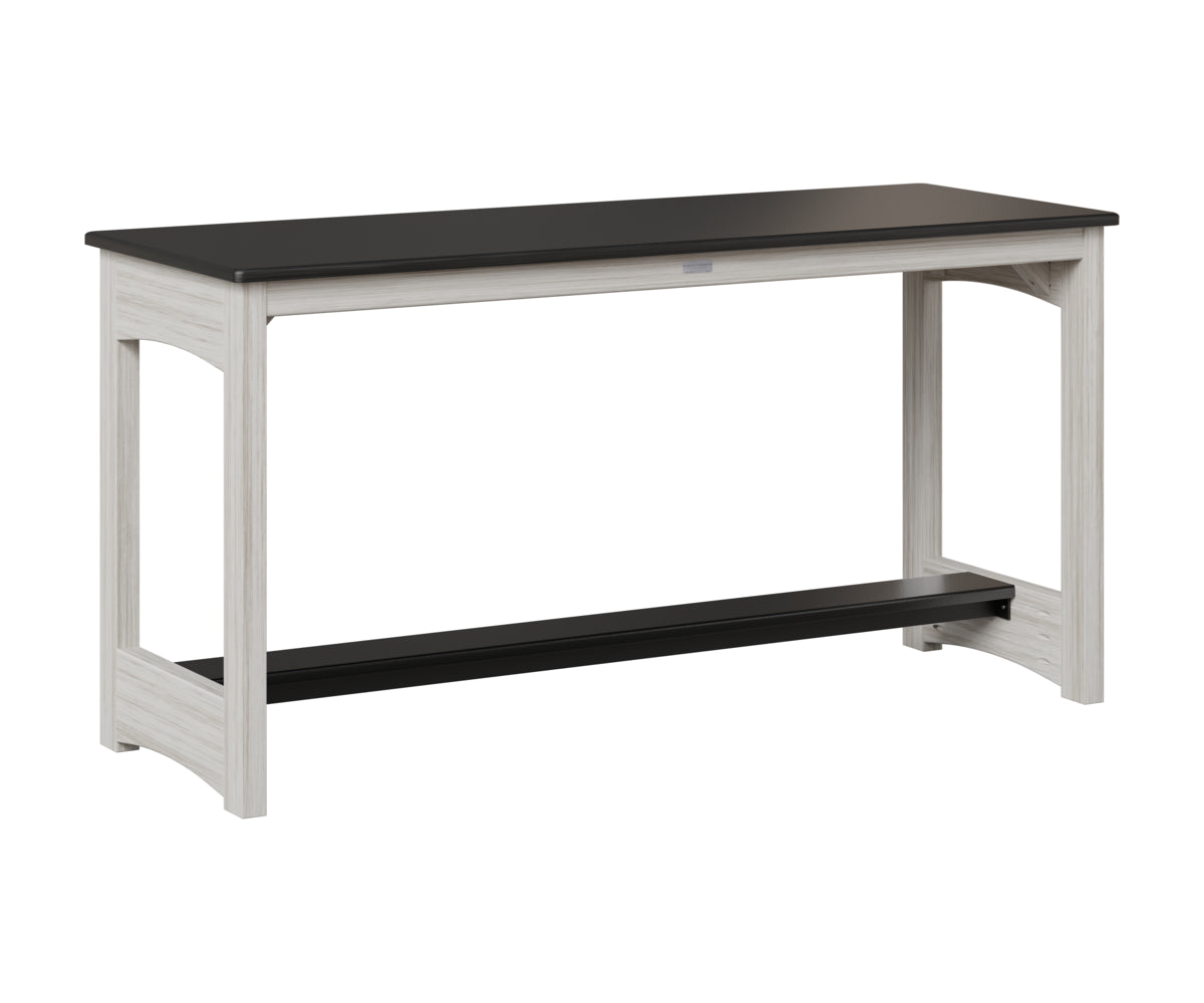 Balcony Table - Hammered Top - Poly Base - Dining Height