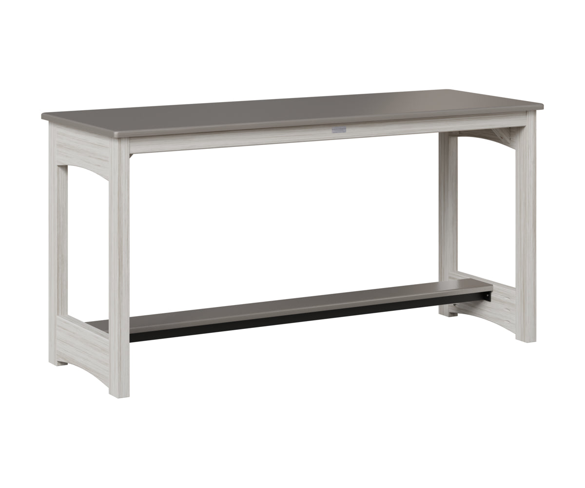 Balcony Table - Hammered Top - Poly Base - Dining Height