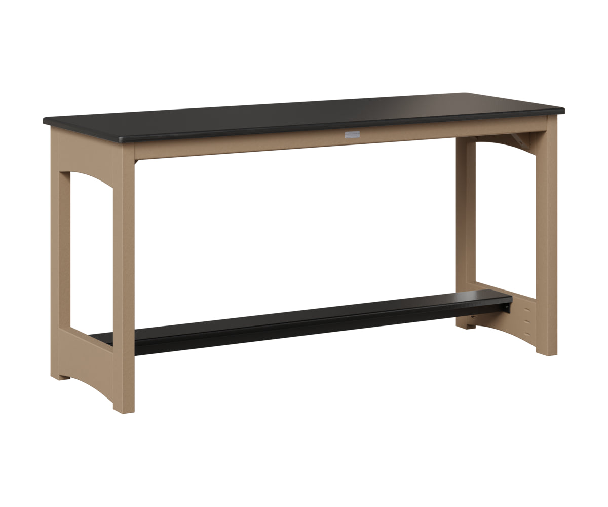 Balcony Table - Hammered Top - Poly Base - Dining Height