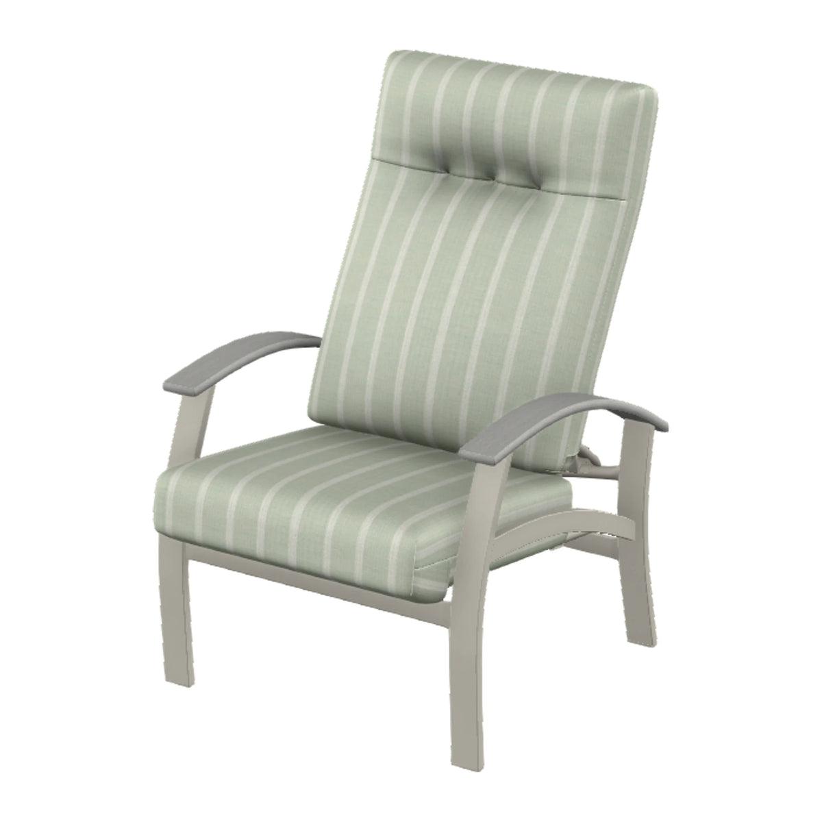 Belle Isle Cushion Supreme Height Adjustable Armchair — Warm Grey PC / Cape Grey Accents