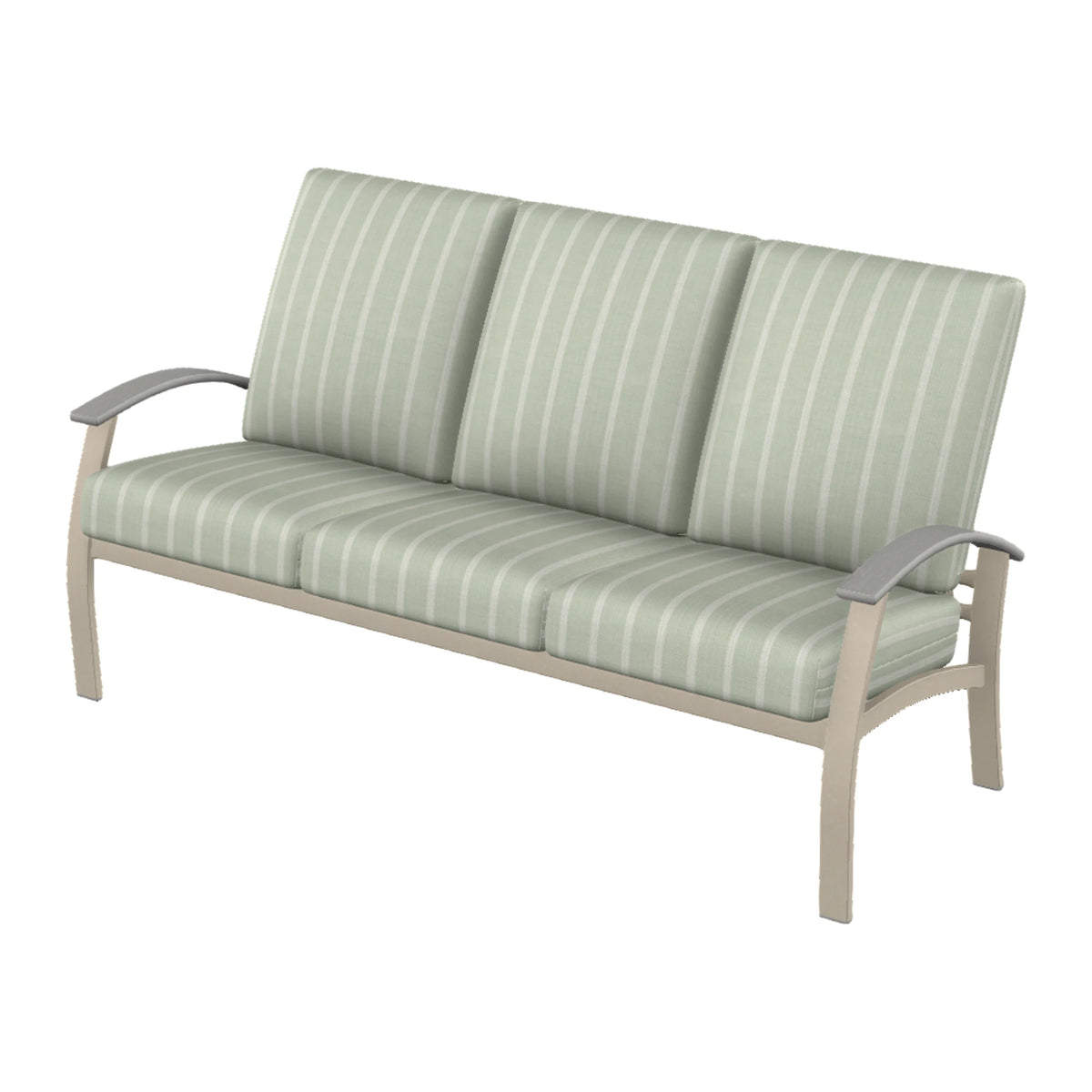 Belle Isle Cushion Sofa — Desert Sand PC / Cape Grey Accents