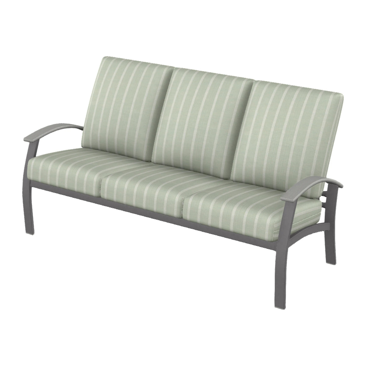 Belle Isle Cushion Sofa — Graphite Txt PC / Cape Grey Accents