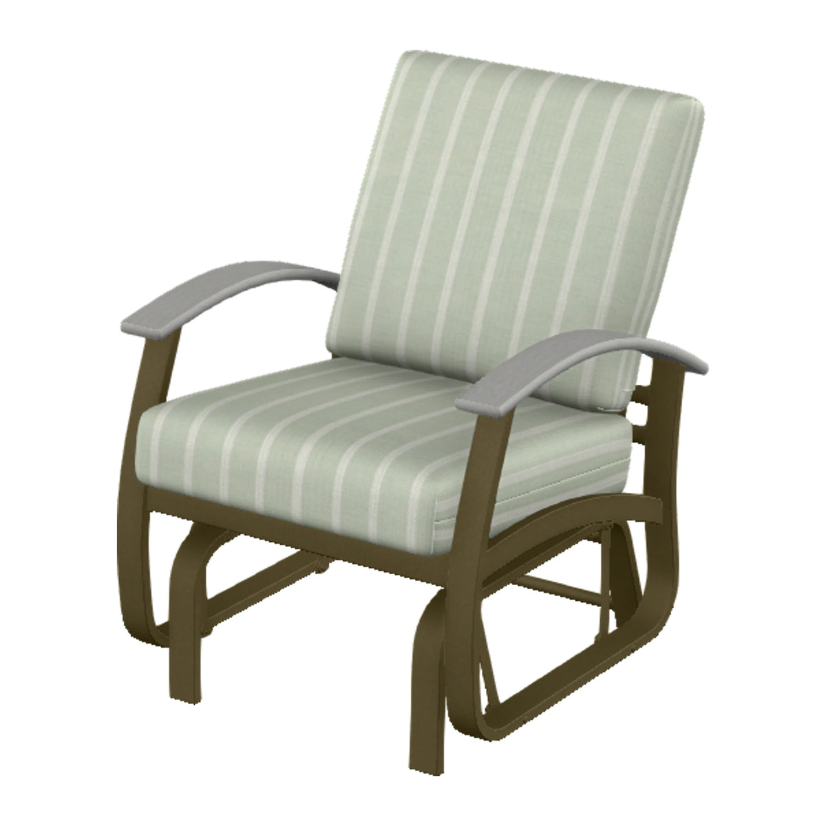 Belle Isle Cushion Single-Seat Glider — Beachwood PC / Cape Grey Accents