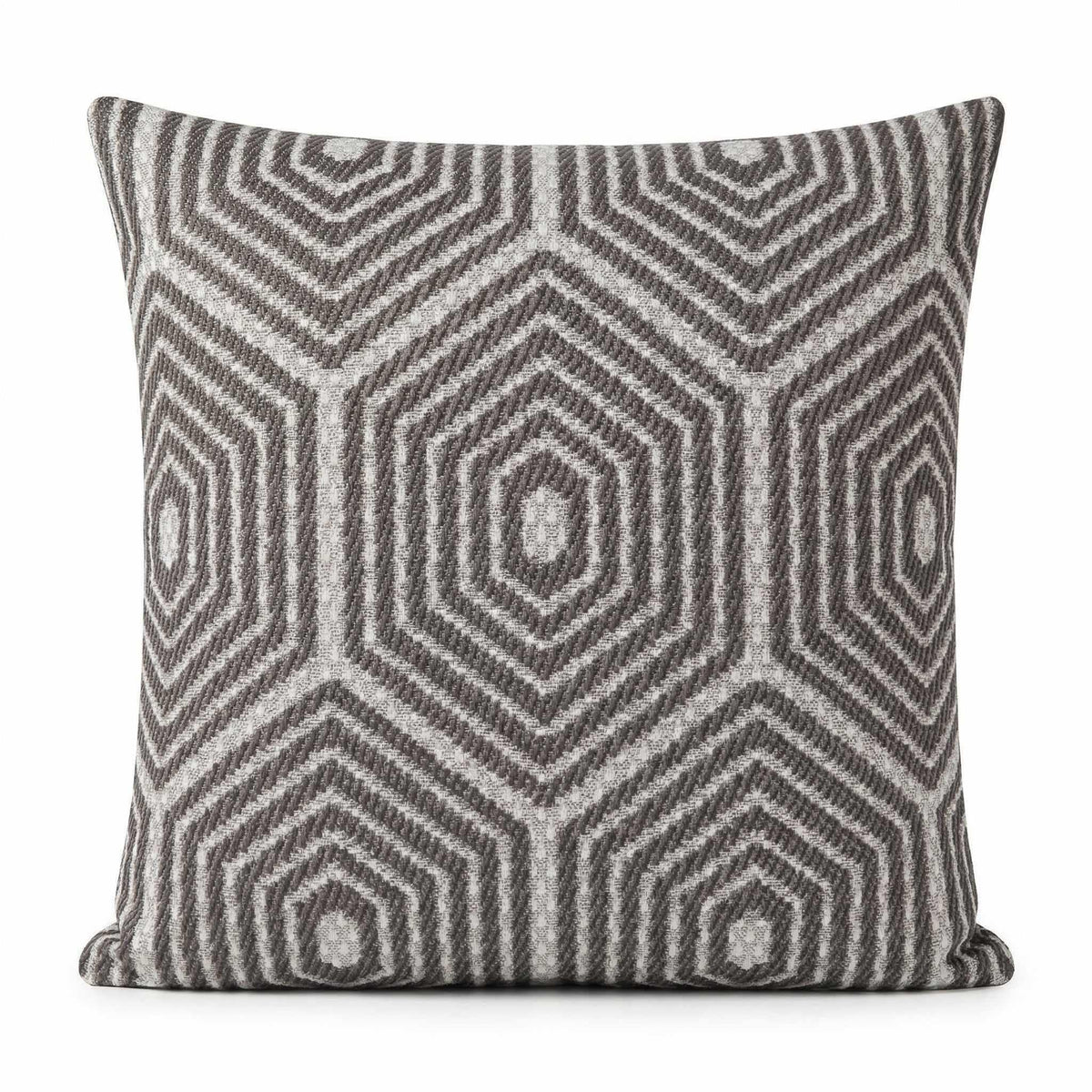Berlin Gardens Lily Hive 20x20 fitted throw pillow in Schooner Dark Taupe