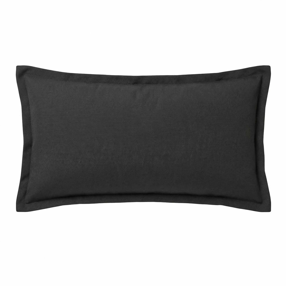 Berlin Gardens Lily Hive 9x22 flanged throw pillow in Canvas Black