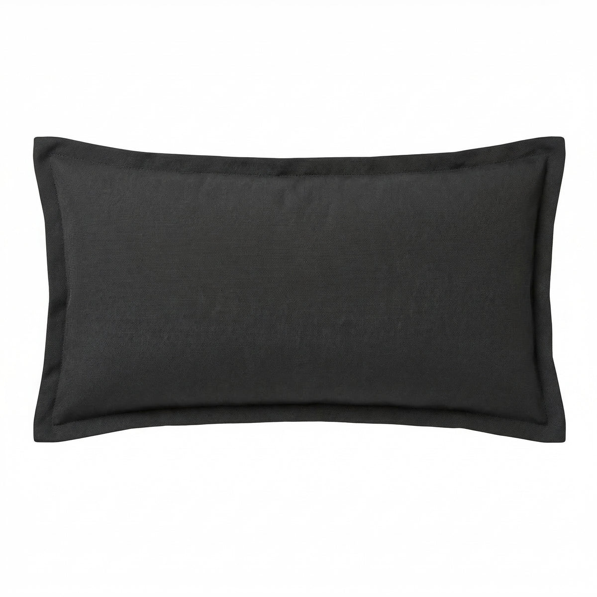 Berlin Gardens Lily Hive 9x22 flanged throw pillow in Canvas Black