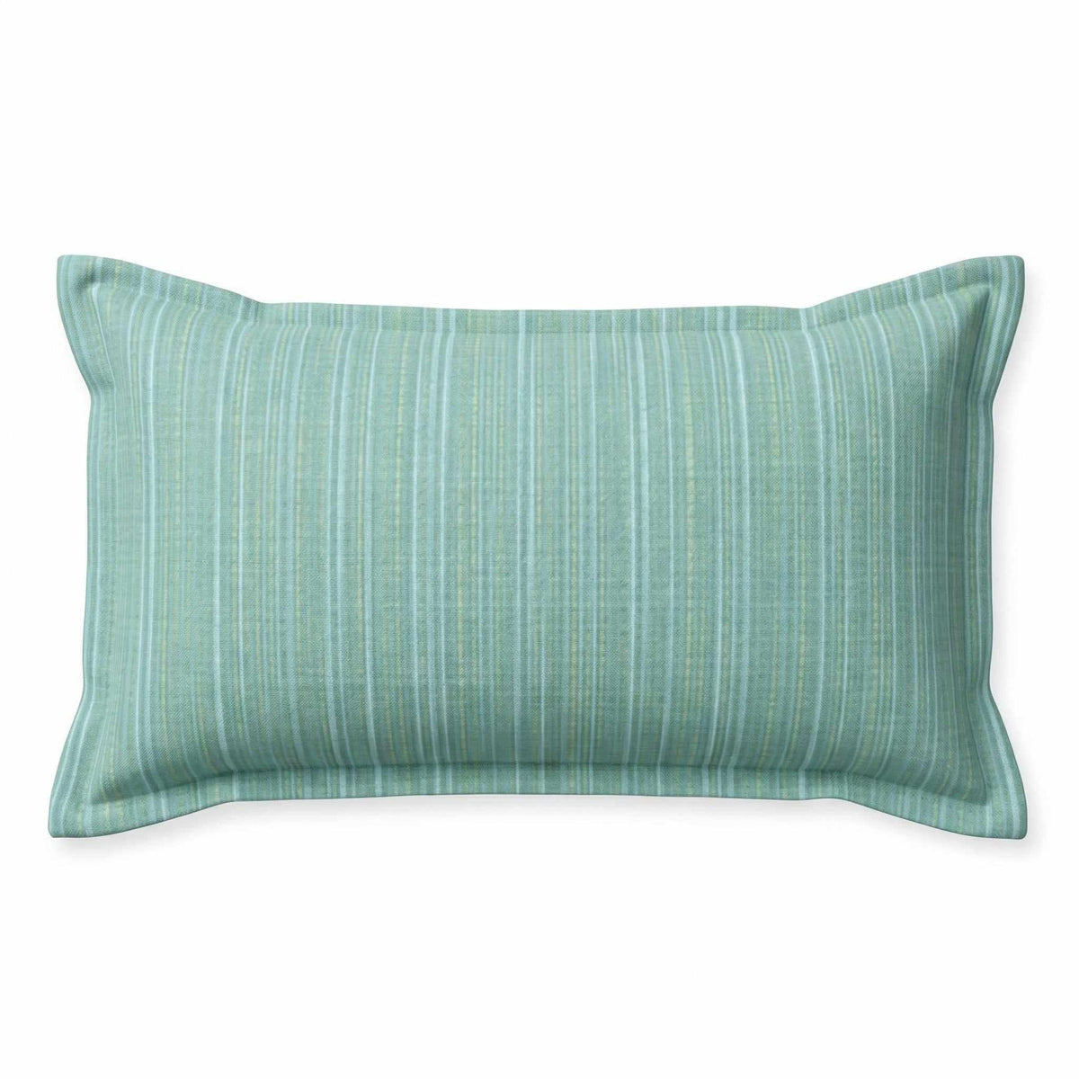 Berlin Gardens Lily Hive 9x22 flanged throw pillow in Dupione Celeste