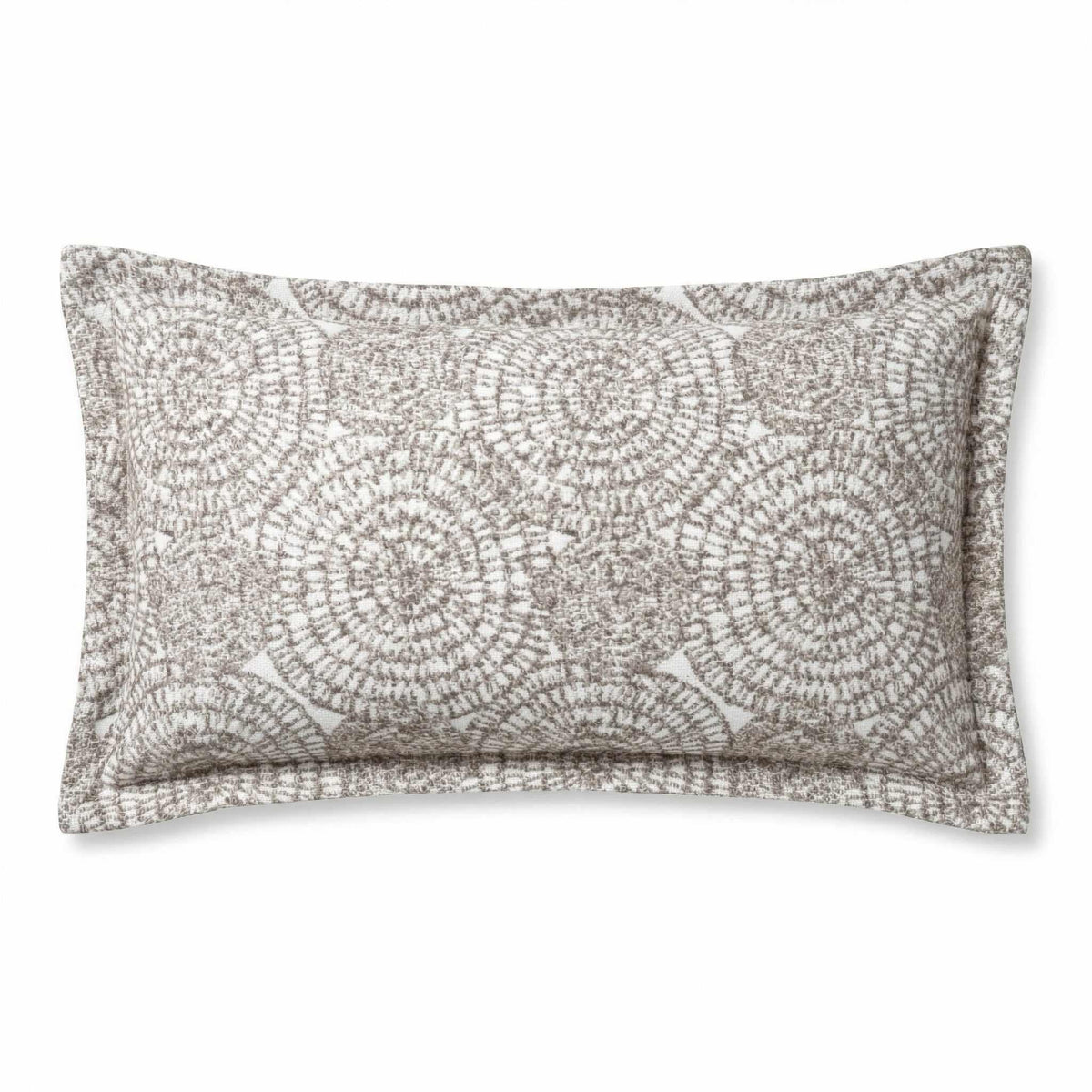 Berlin Gardens Lily Hive 9x22 flanged throw pillow in La La Land Sand