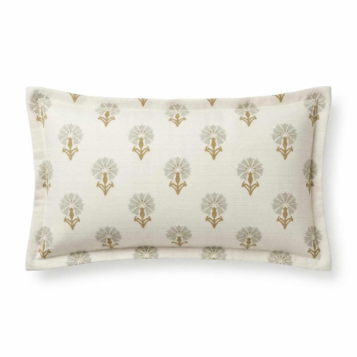 Berlin Gardens Lily Hive 9x22 flanged throw pillow in Mira Seasalt