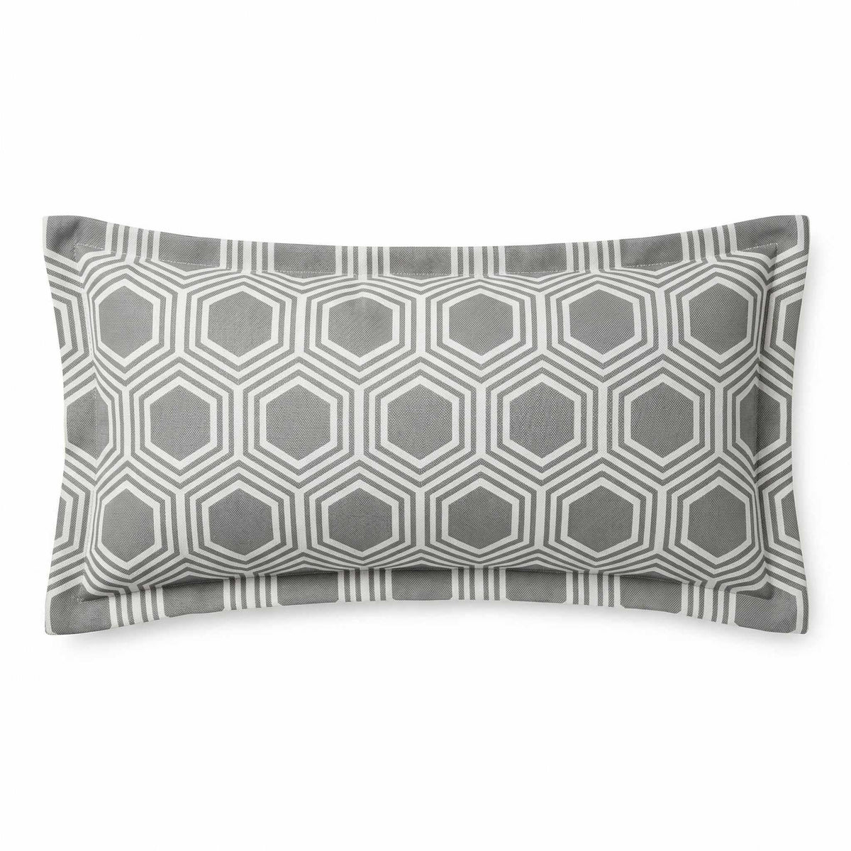 Berlin Gardens Lily Hive 9x22 flanged throw pillow in Schooner Dark Taupe