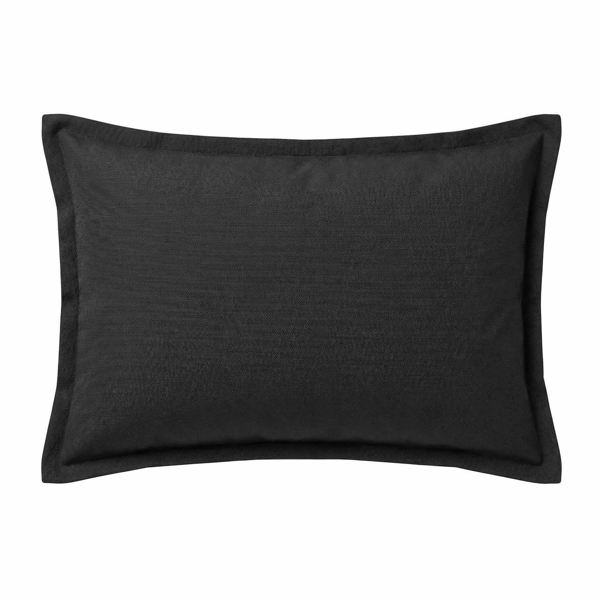 Berlin Gardens Lily Hive 13x20 flanged throw pillow in Canvas Black