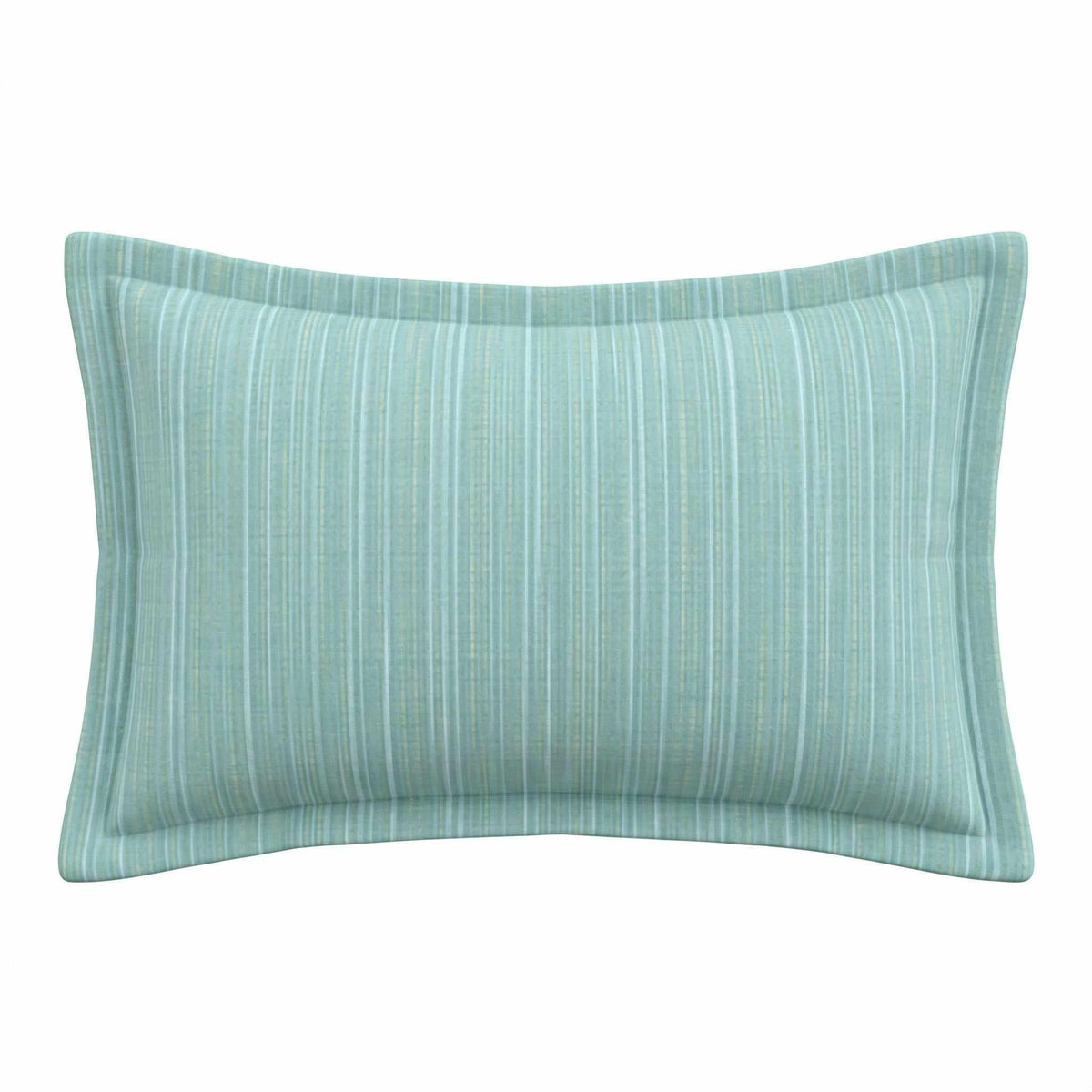 Berlin Gardens Lily Hive 13x20 flanged throw pillow in Dupione Celeste